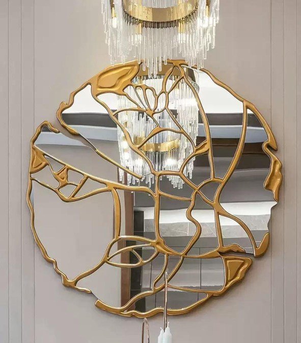 round abstract mirror